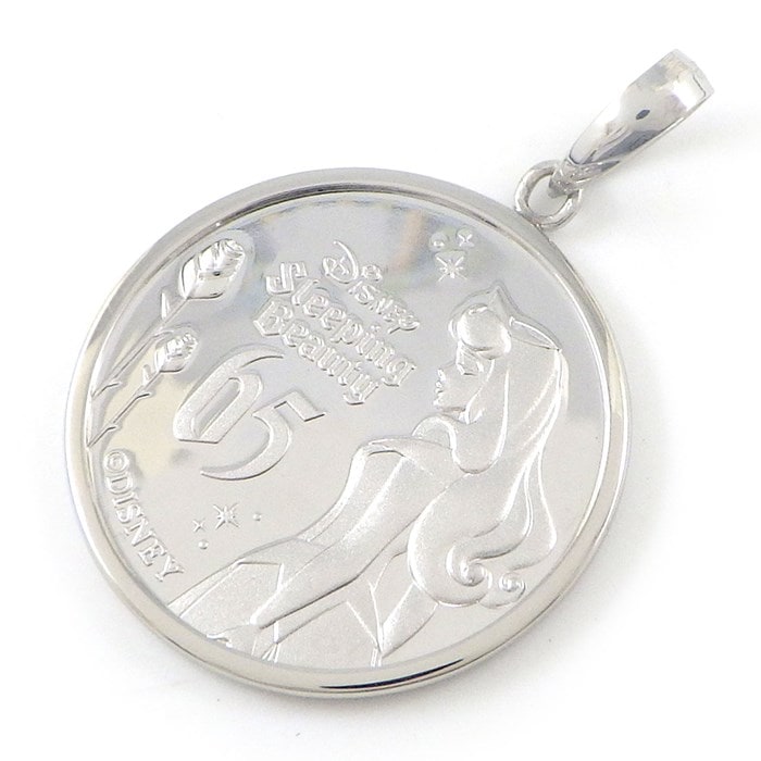ディズニー Disney ペンダントトップ 眠れる森の美女 65周年 1/10oz 2024年 550枚限定 PT999