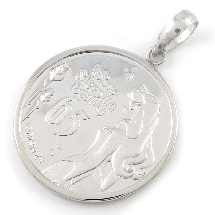 ディズニー Disney ペンダントトップ 眠れる森の美女 65周年 1/10oz 2024年 550枚限定 PT999