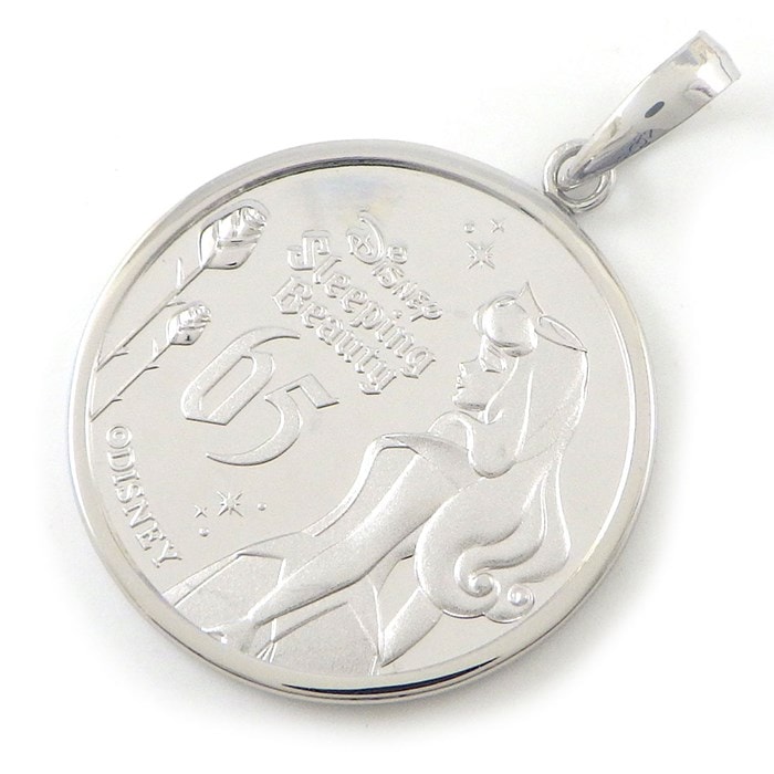 ディズニー Disney ペンダントトップ 眠れる森の美女 65周年 1/10oz 2024年 550枚限定 PT999