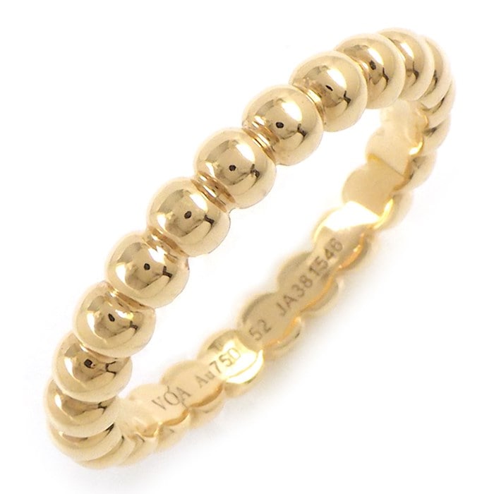 ヴァンクリーフ＆アーペル Van Cleef & Arpels リング ペルレ ゴールドパール ミディアム VCARN9PB00 K18PG 11.5号 / #52 【中古】