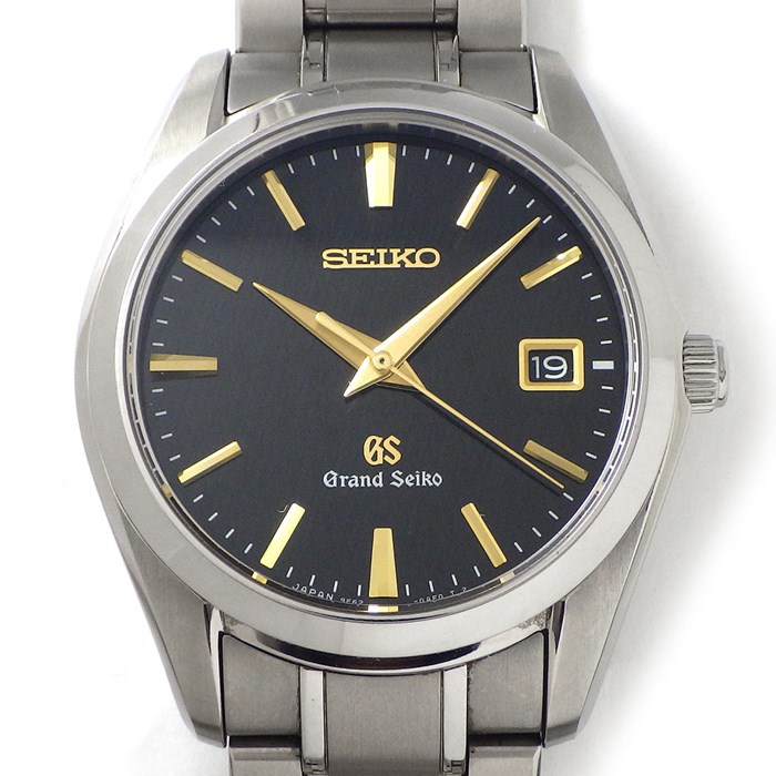 グランドセイコー Grand Seiko 腕時計 9Fクォーツ SBGX069/9F62-0AE0 ブラック文字盤 デイト チタン クオーツアナログ 【中古】