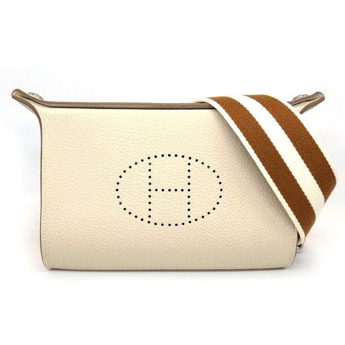 エルメス HERMES ショルダーバッグ ヴィドポッシュ K刻印 2025年 クレ ゴールド トゴ シルバー金具