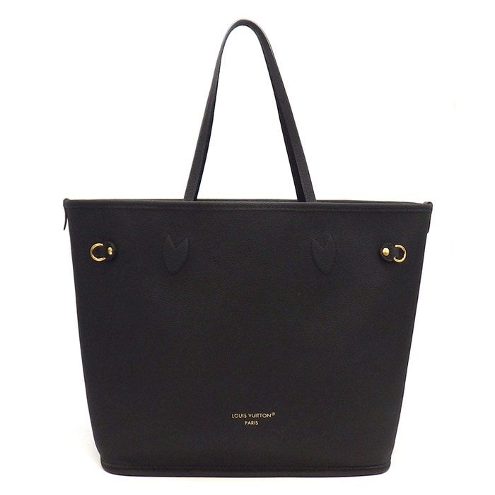 ルイ・ヴィトン Louis Vuitton トートバッグ リバーシブル ネヴァーフル インサイドアウトMM M11946 ノワール ブラウン モノグラムキャンバス グレインレザー 【中古】