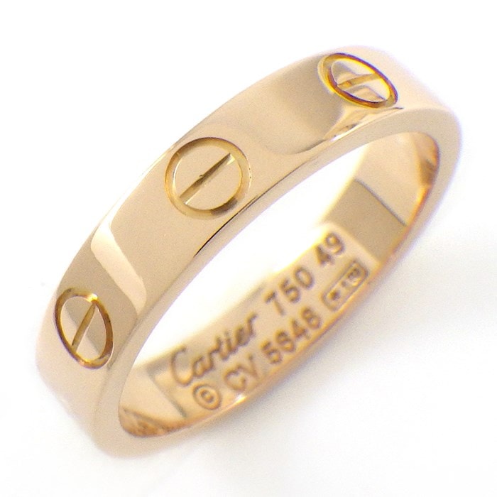 カルティエ Cartier リング ラブ スモールモデル B4085200 K18PG 9号 / #49 【中古】