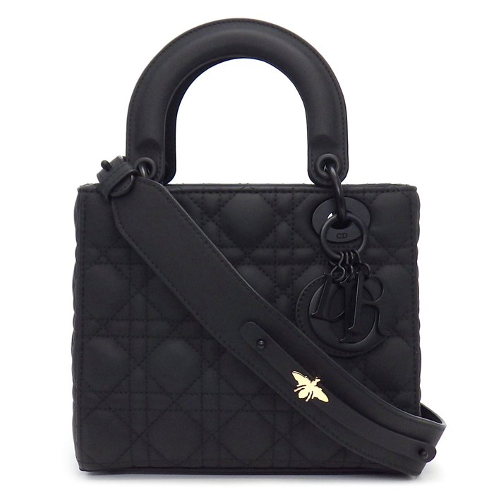 ディオール Dior ハンドバッグ トートバッグ レディディオール My ABC スモール M0538SLOI ブラック カナージュ ウルトラマット カーフスキン 【中古】