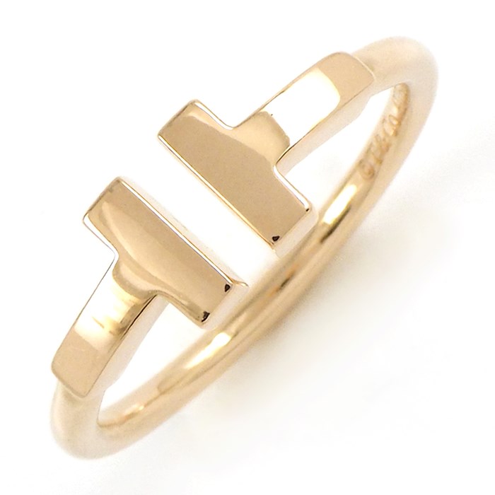 ティファニー Tiffany & Co. リング T ワイヤー 60147375 K18PG 12号 【中古】