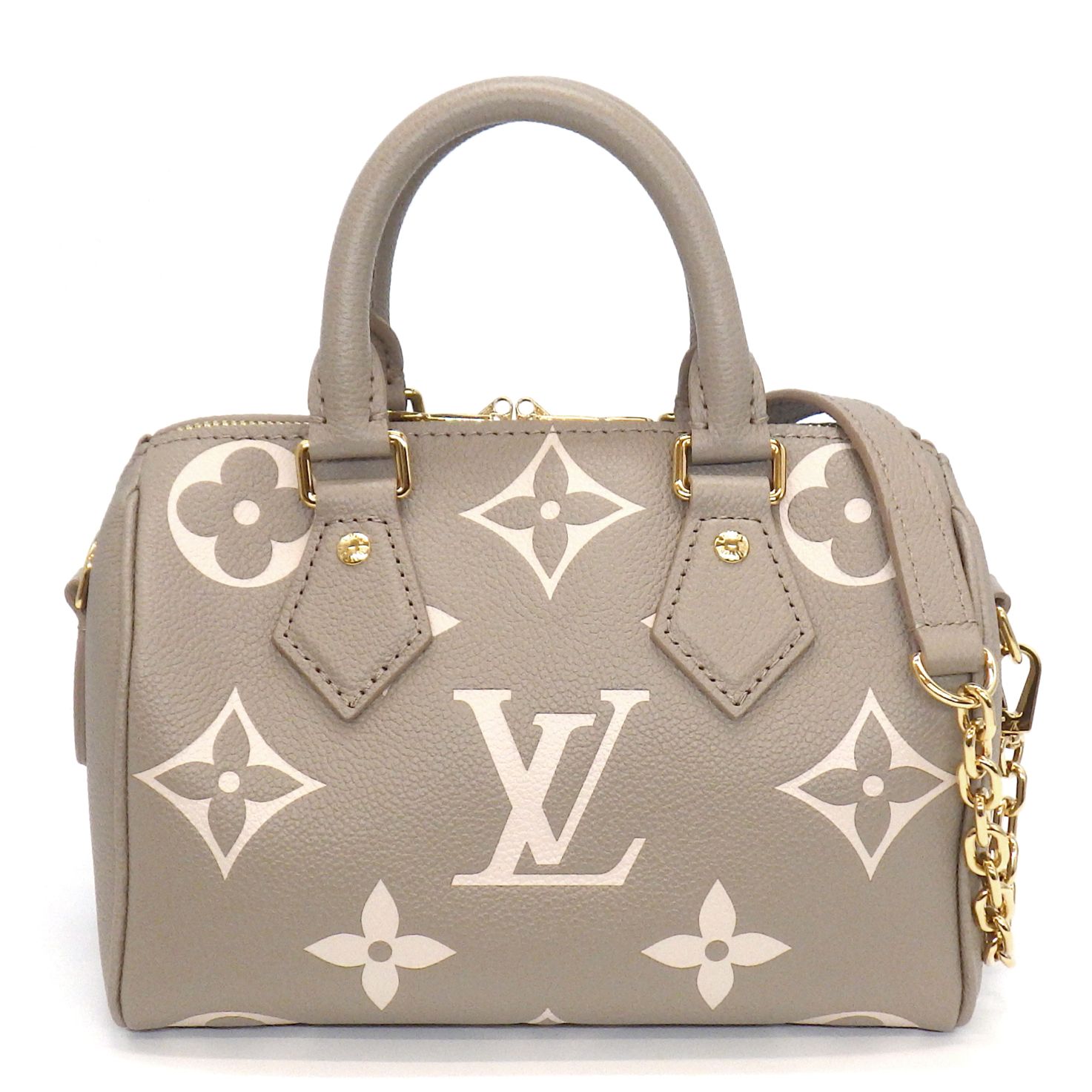 ルイ・ヴィトン Louis Vuitton ハンドバッグ ショルダーバッグ スピーディ バンドリエール 20 M46575 トゥルトレール クレーム モノグラム アンプラント ゴールド金具 【中古】
