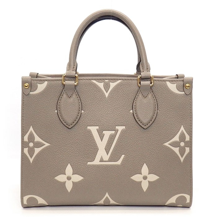 ルイ・ヴィトン Louis Vuitton ハンドバッグ オンザゴー PM M45779 トゥルトレール クレーム バイカラー モノグラム アンプラント ゴールド金具 【中古】