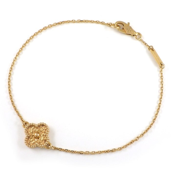 ヴァンクリーフ＆アーペル Van Cleef & Arpels ブレスレット スウィート アルハンブラ VCARO8DC00 K18PG 【箱・保付き】 【中古】