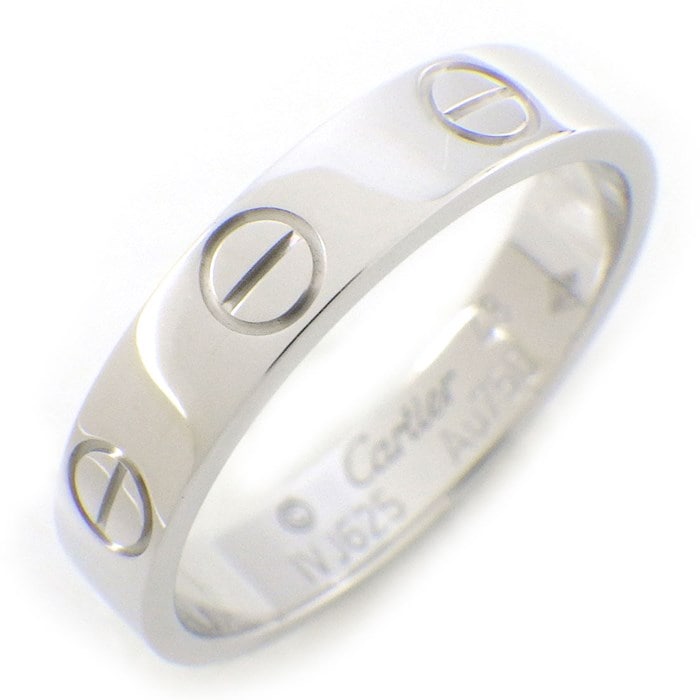 カルティエ Cartier リング ラブ スモールモデル SM B4085148 K18WG 8号 / #48 【中古】