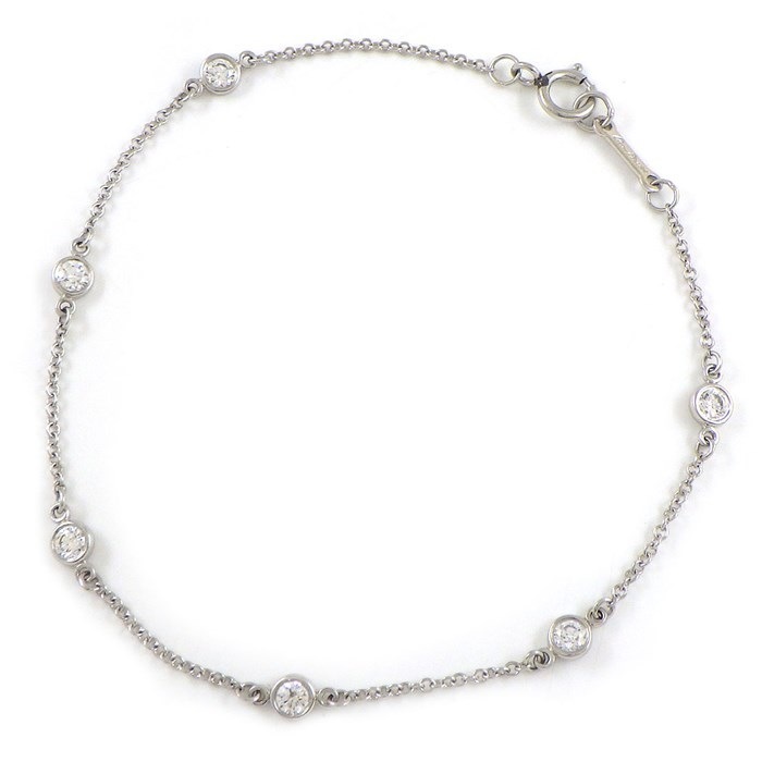 ティファニー Tiffany & Co. ブレスレット バイザヤード 60099275 6ポイント ダイヤモンド PT950 【中古】