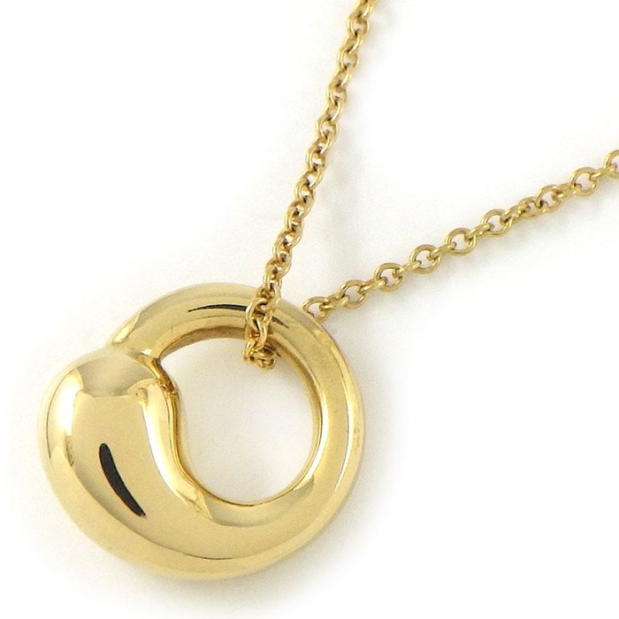 ティファニー Tiffany & Co. ネックレス エターナル サークル K18YG 【中古】