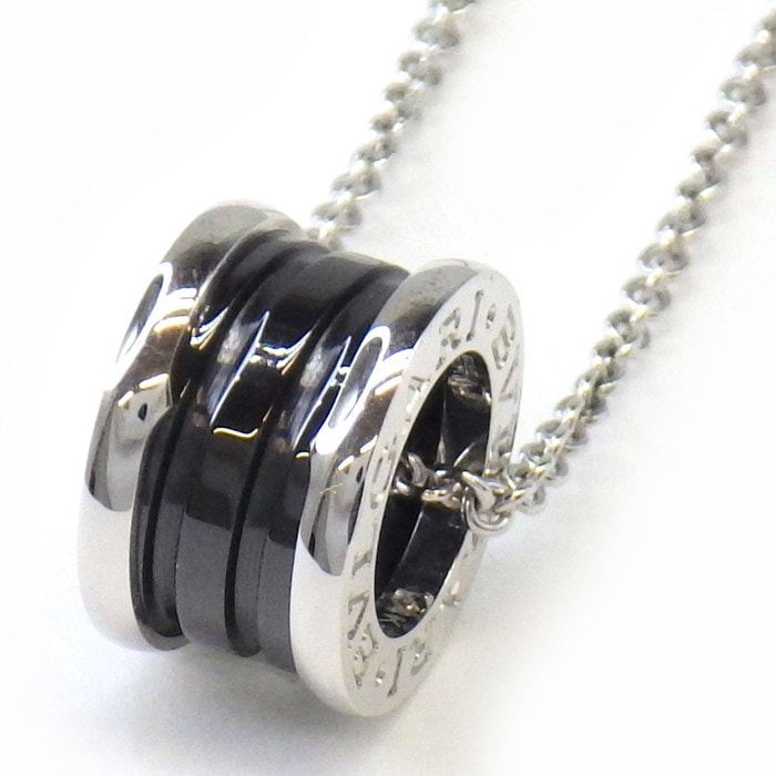 ブルガリ BVLGARI ネックレス B-zero1 ビーゼロワン セーブザチルドレン 349634 子供 支援 チャリティ SV925 ブラック セラミック 【中古】