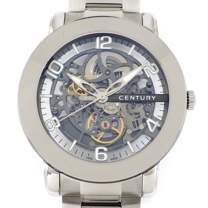 センチュリー CENTURY 腕時計 エレガンス 648.7.E.S1.12.SA スケルトン文字盤 裏スケ SS 自動巻き 【箱・保付き】 【中古】