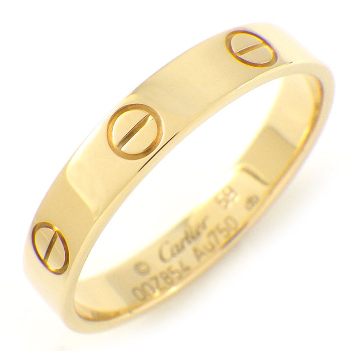 カルティエ Cartier リング ラブ スモールモデル SM B4085059 K18YG 18.5号 / #59 【中古】