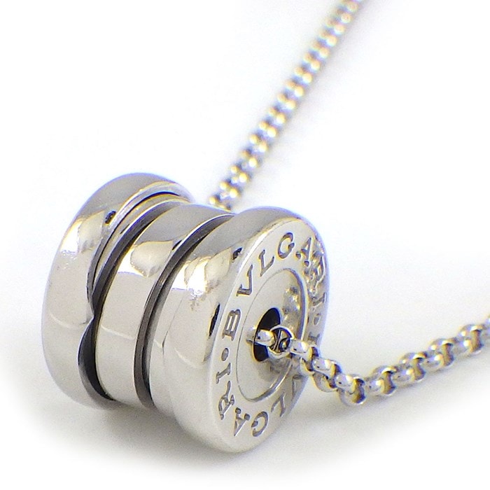  ブルガリ BVLGARI ネックレス B-zero1 ビーゼロワン 360310 ロゴ スパイラル K18WG 【中古】