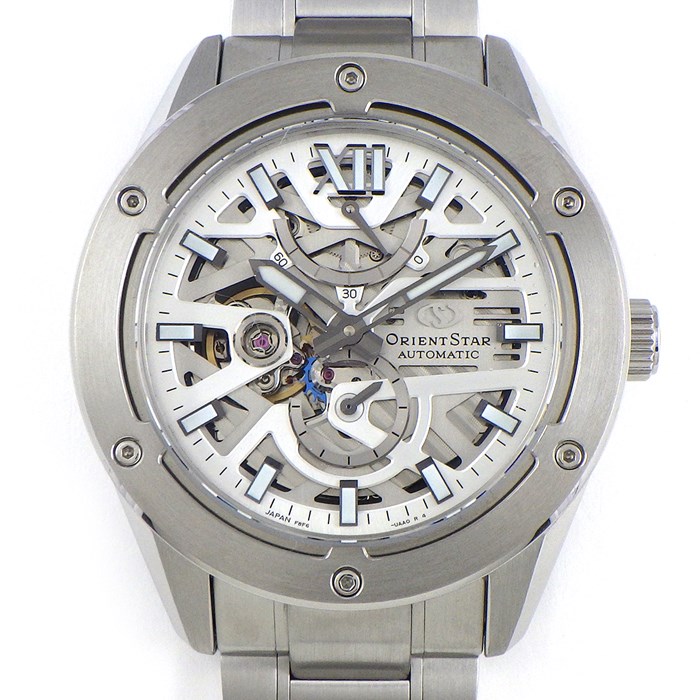 オリエントスター ORIENT STAR 腕時計 アバンギャルド F8 スケルトン RK-BZ0003S/F8F6-UAA0 プレステージショップ限定 スモールセコンド パワーリザーブ表示 スケルトン文字盤 SS 自動巻き 【箱・保付き】 【中古】