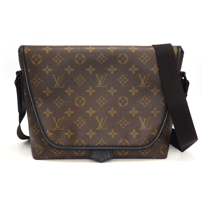 ルイ・ヴィトン Louis Vuitton ショルダーバッグ・メッセンジャーバッグ マグネティック M45557 ブラウン ブラック モノグラム マカサー キャンバス 【中古】