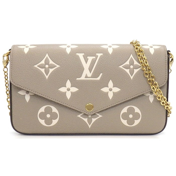 ルイ・ヴィトン Louis Vuitton ショルダーバッグ ポシェット フェリシー M82610 トゥルトレール クレーム モノグラム アンプラント 【中古】