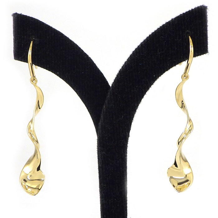 ティファニー Tiffany & Co. フックピアス エクウス フランクゲイリー オーキッド K18YG 【中古】