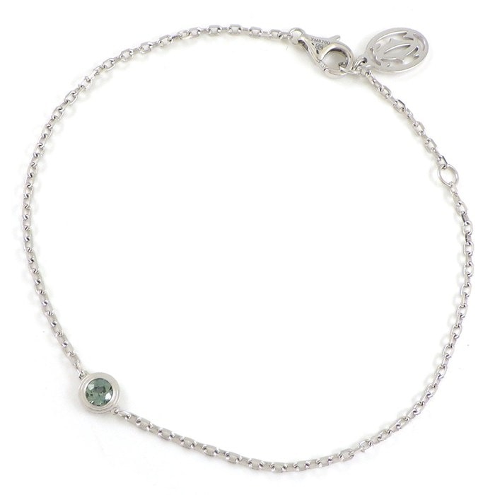 カルティエ Cartier ブレスレット ダムール サフィール レジェ 1ポイント サファイア K18WG 【中古】