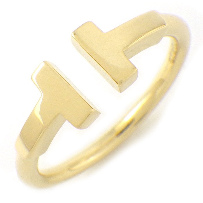 ティファニー Tiffany & Co. リング Tワイヤー 60147354 K18YG 10号 【中古】