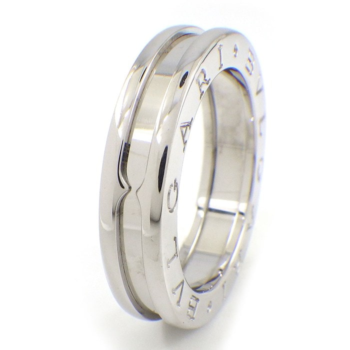 ブルガリ BVLGARI リング B-zero1 ビーゼロワン XS 336021 1バンド ロゴ K18WG 11号 / #51 【中古】