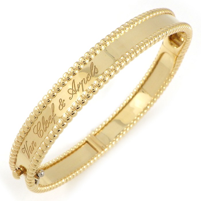 ヴァンクリーフ＆アーペル Van Cleef & Arpels バングル ペルレ シニアチュール ミディアム VCARP3K600 K18YG / #S 【中古】