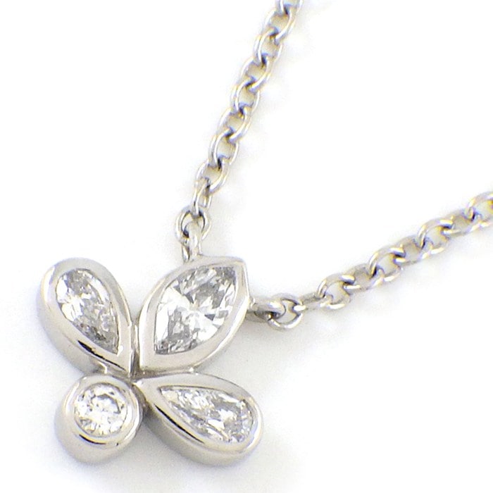 ティファニー Tiffany & Co. ネックレス フルールドリス フラワー ユリ ダイヤモンド PT950 【中古】