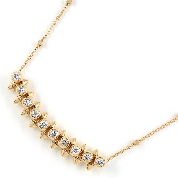 ★TASAKI★ アブストラクト スター ダイヤネックレス 750WG TASAKI タサキ アブストラクトスターダイヤネックレス Aランク