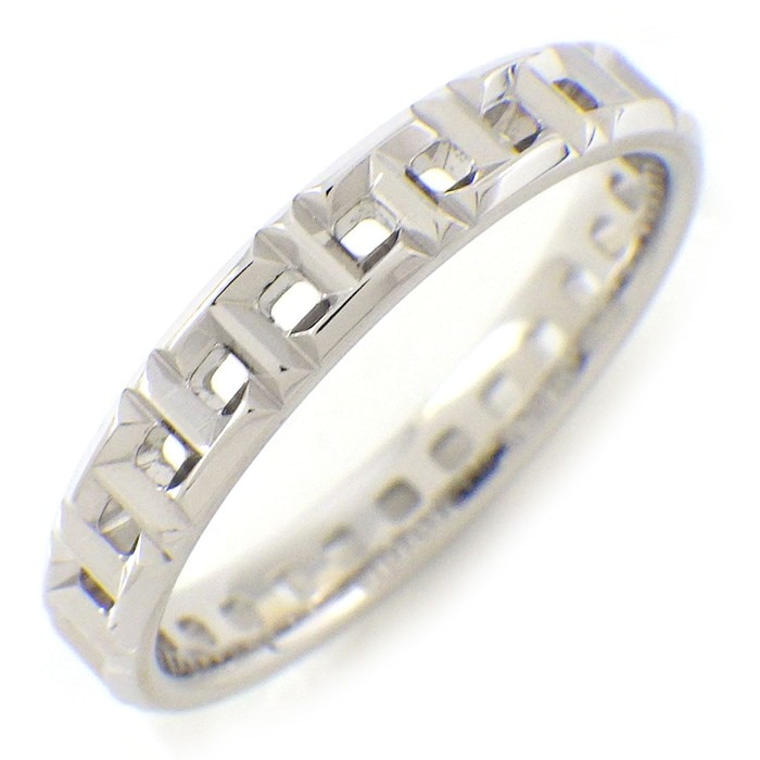 ティファニー Tiffany & Co. リング Tトゥルー ナロー 62508302 3.5mm幅モデル K18WG 16.5号 【中古】
