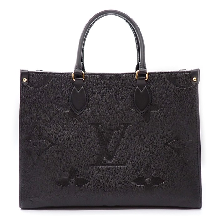 ルイ・ヴィトン Louis Vuitton ハンドバッグ ショルダーバッグ オンザゴー MM M45595 ノワール モノグラム アンプラント 【中古】