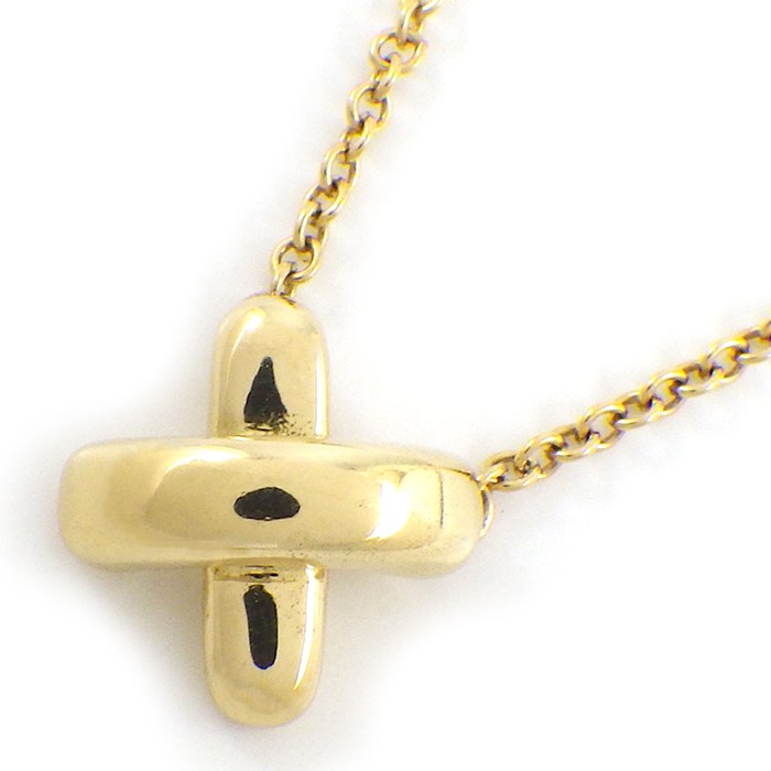 ティファニー Tiffany & Co. ネックレス クロスステッチ K18YG 【中古】