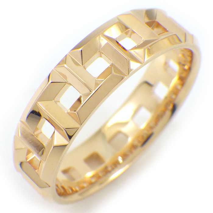 ティファニー Tiffany & Co. リング Tトゥルー ワイド 63064378 5.5mm幅モデル K18PG 16.5号 【中古】