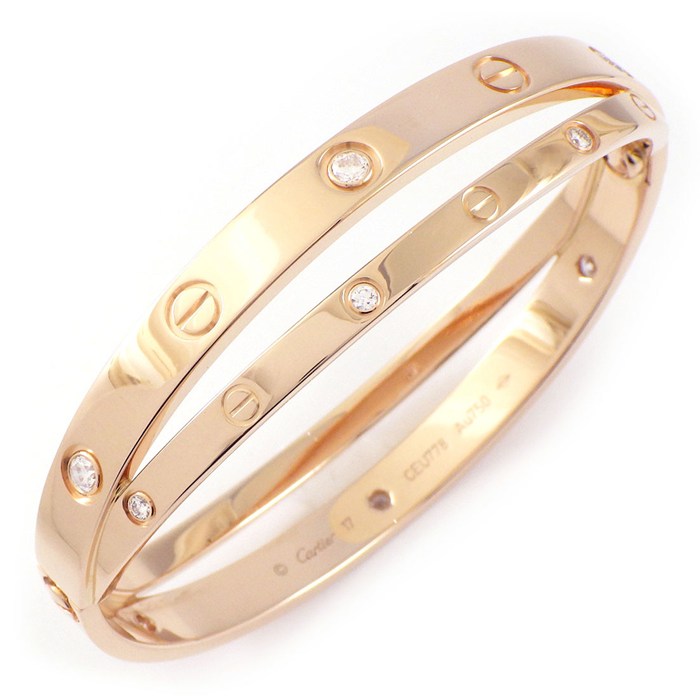 カルティエ Cartier ブローチ アントルラセ安全ピン K18YG