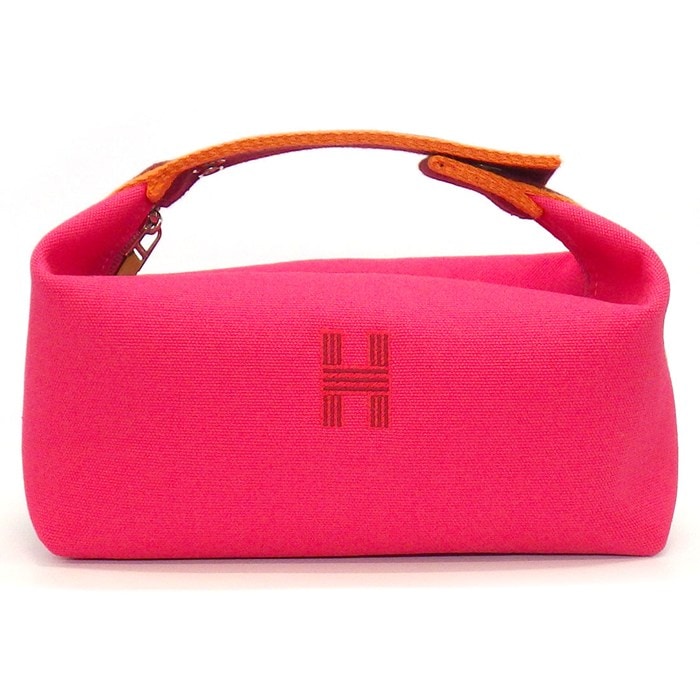 エルメス HERMES ハンドバッグ ブリッドアブラック PM ハイビスカス トワルH キャンバス シルバー金具 【中古】