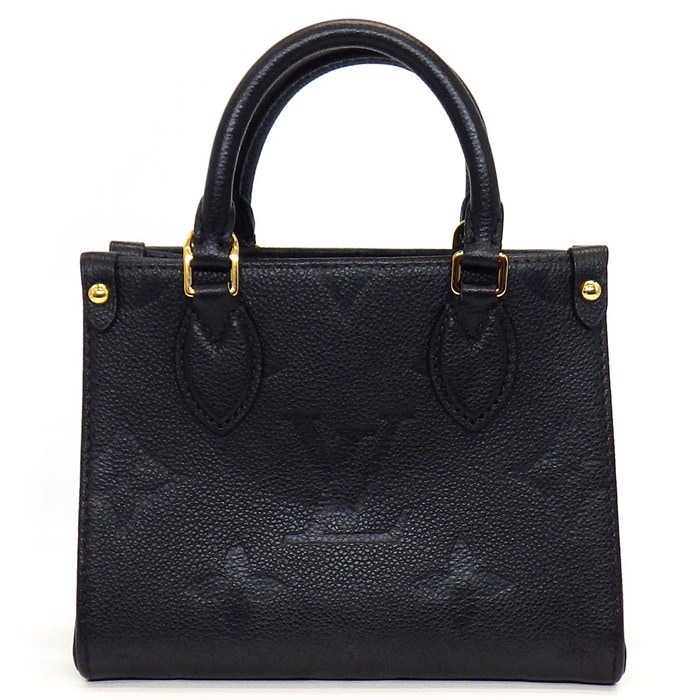 ルイ・ヴィトン Louis Vuitton ハンドバッグ ショルダーバッグ オンザゴー BB M46993 ブラック モノグラム アンプラント 【中古】