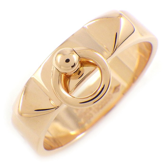 エルメス HERMES リング コリエドシアン PM H108118B スタッズ K18PG 16.5号 / #57 【中古】