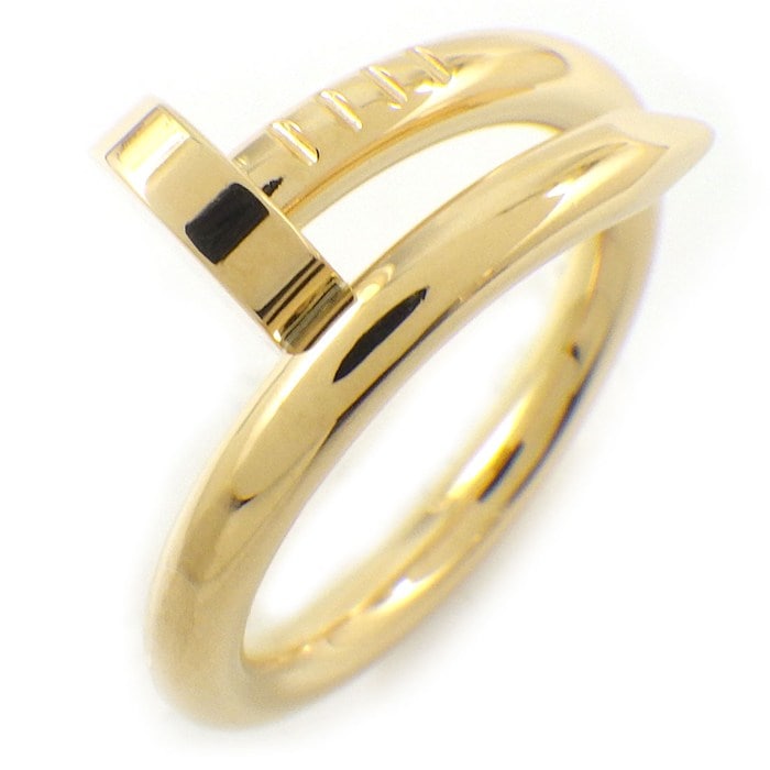 カルティエ Cartier リング ジュストアンクル クラシック B4092600 釘モチーフ K18YG 11号 / #50 【箱・保付き】 【中古】