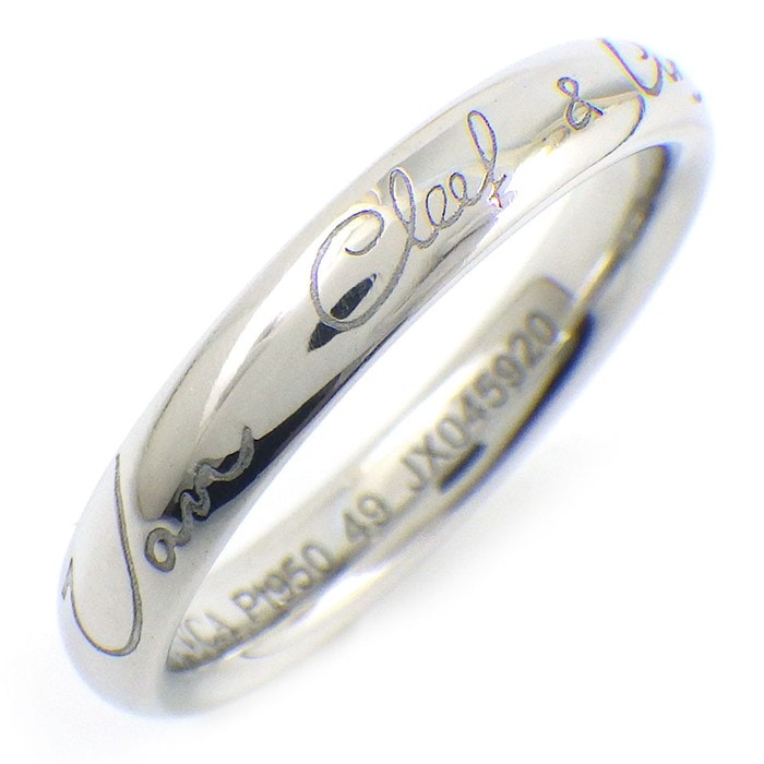 ヴァンクリーフ＆アーペル Van Cleef & Arpels リング タンドルモン シニアチュール VCARO9Y500 シグネチャー ロゴ PT950 9号 / #49 【中古】