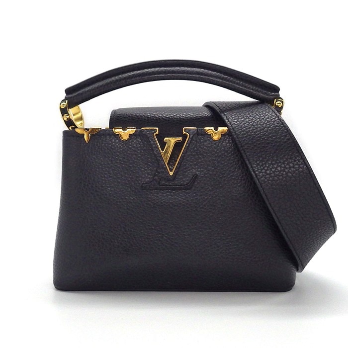 ルイ・ヴィトン Louis Vuitton ハンドバッグ/ショルダーバッグ カプシーヌ ミニ M56669 ノワール トリヨンレザー ゴールド金具 【中古】