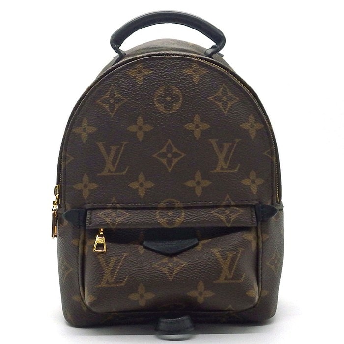 ルイ・ヴィトン Louis Vuitton バックパック パームスプリングス MINI M44873 2020年 モノグラムキャンバス ブラックレザー 【中古】