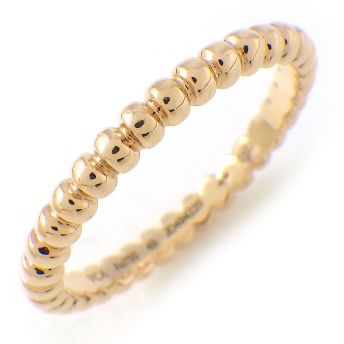 ヴァンクリーフ＆アーペル Van Cleef & Arpels リング ペルレ ゴールドパール スモール VCARPJMF00 K18PG 8.5号 / #49 【箱・保付き】 【中古】