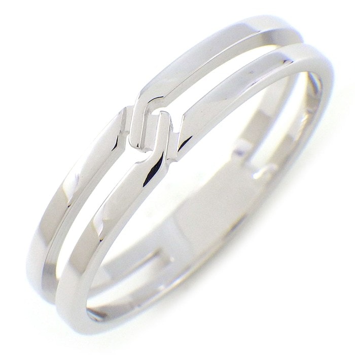 グッチ GUCCI リング インフィニティ 日本限定 ノットモチーフ K18WG 19号 / #20 【中古】