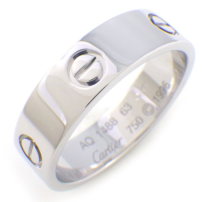 カルティエ Cartier リング ラブ クラシックモデル MM B4084763 K18WG 22号 / #63 【中古】