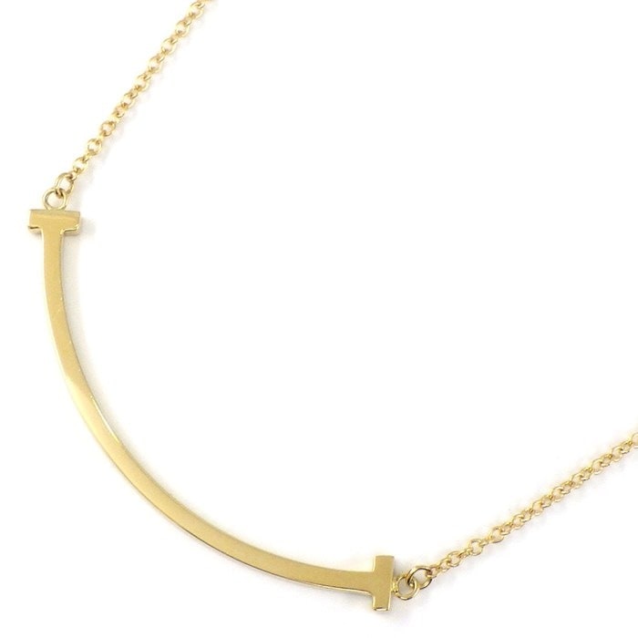 ティファニー Tiffany & Co. ネックレス Tスマイル スモール 60011679 K18YG 【中古】