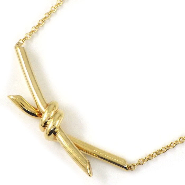 ティファニー Tiffany & Co. ネックレス ノット 68887194 K18YG 【中古】