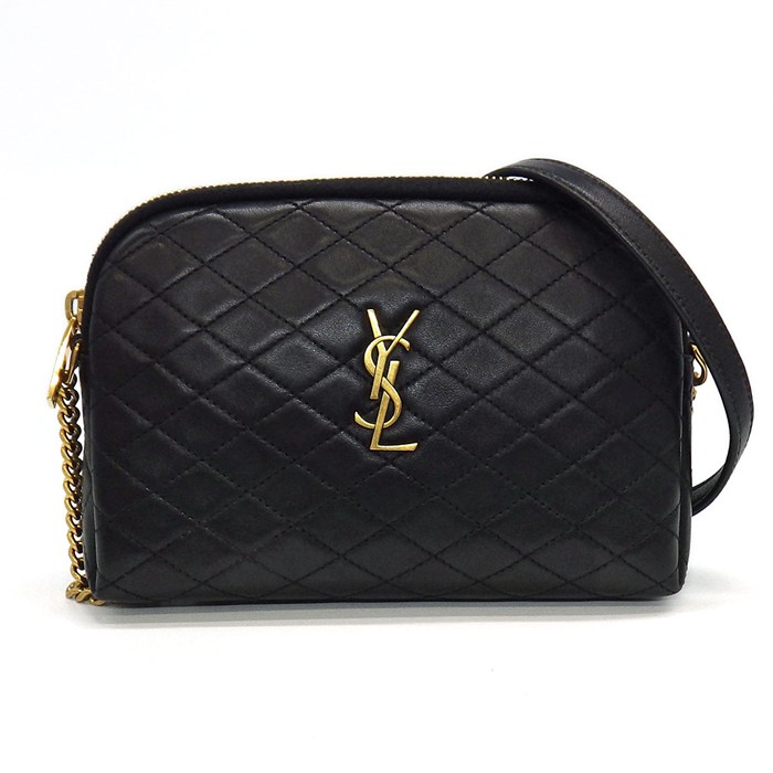 サンローラン SAINT LAURENT ショルダーバッグ/ポーチ ギャビー カメラバッグ 7336671EL071000 キルティング ブラック ラムスキン 【中古】