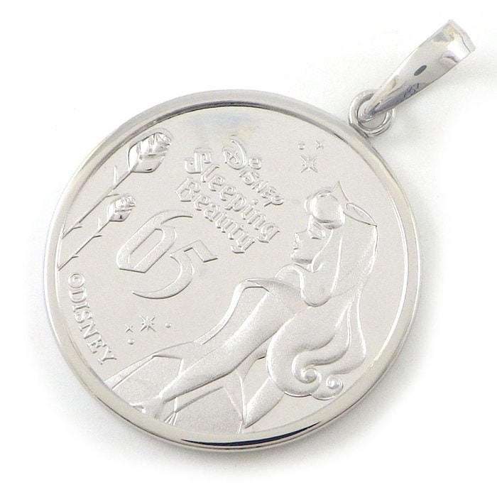 ディズニー Disney ペンダントトップ 眠れる森の美女 65周年 1/10oz 2024年 550枚限定 PT999