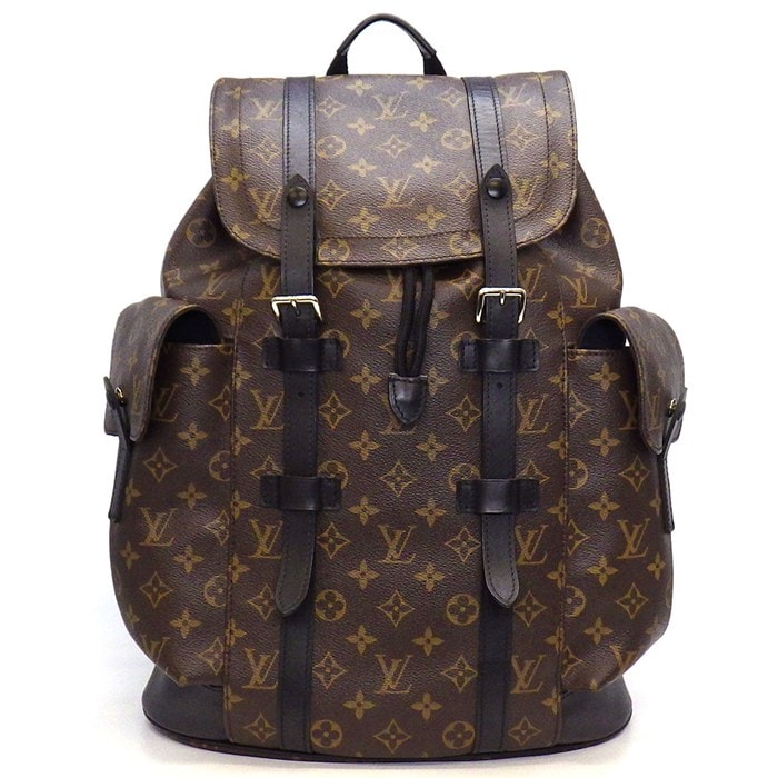 ルイ・ヴィトン Louis Vuitton バックパック クリストファー MM M43735 モノグラム・マカサー モノグラムキャンバス カウレザー 【中古】